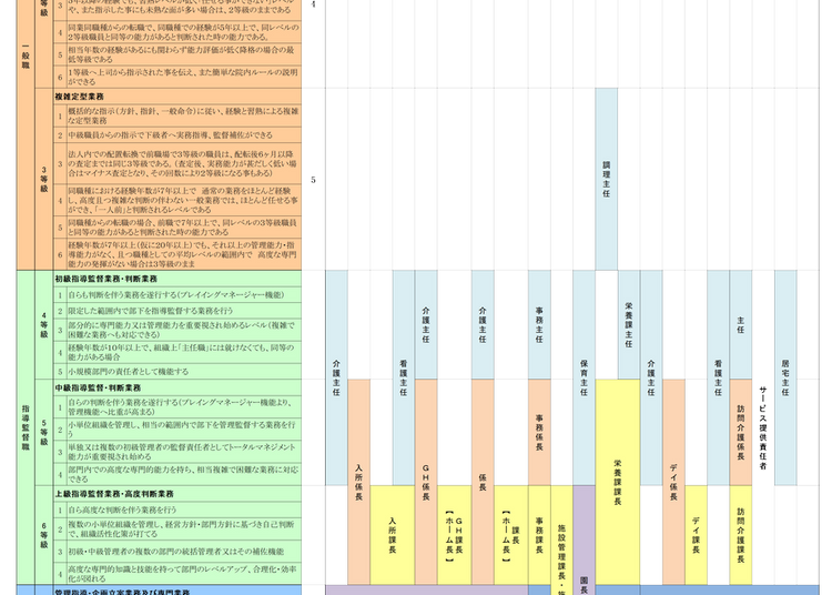 【実例ノウハウテンプレート_011】介護16職種職能要件書